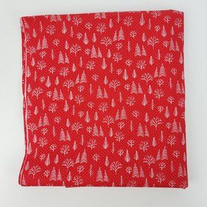 Vintage Winter Christmas Trees Holiday Fabric 3yds